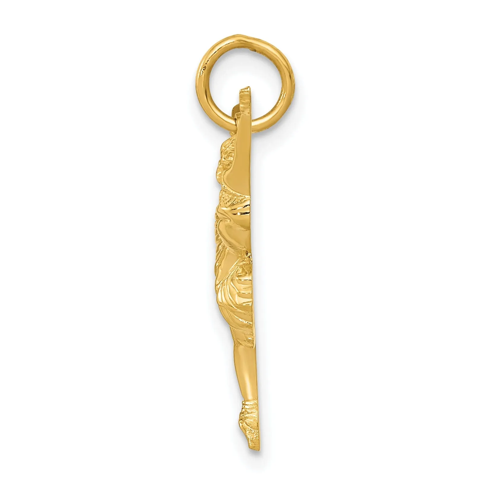 14k Yellow Gold Polished Finish Dancing Ballerina