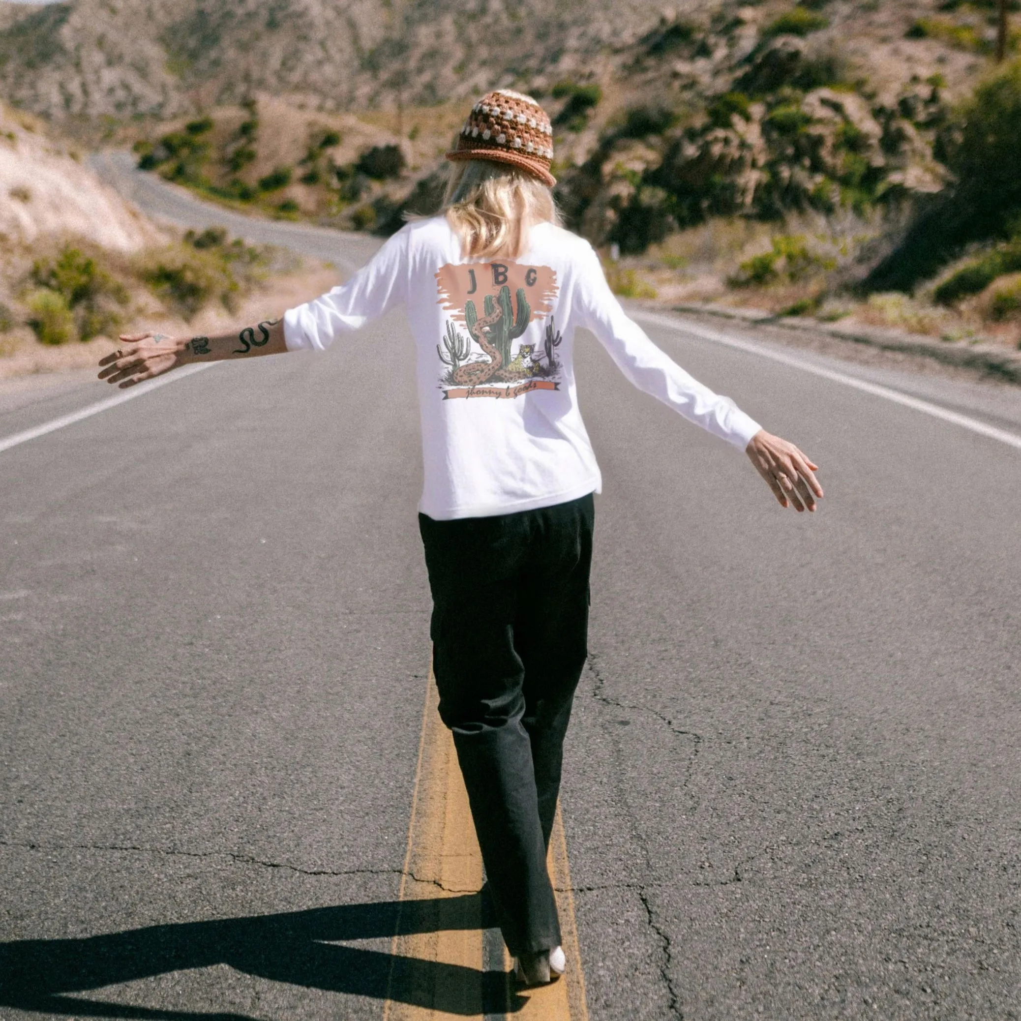 Baja Snake - Women's Vintage surf heavyweight long-sleeve Tee