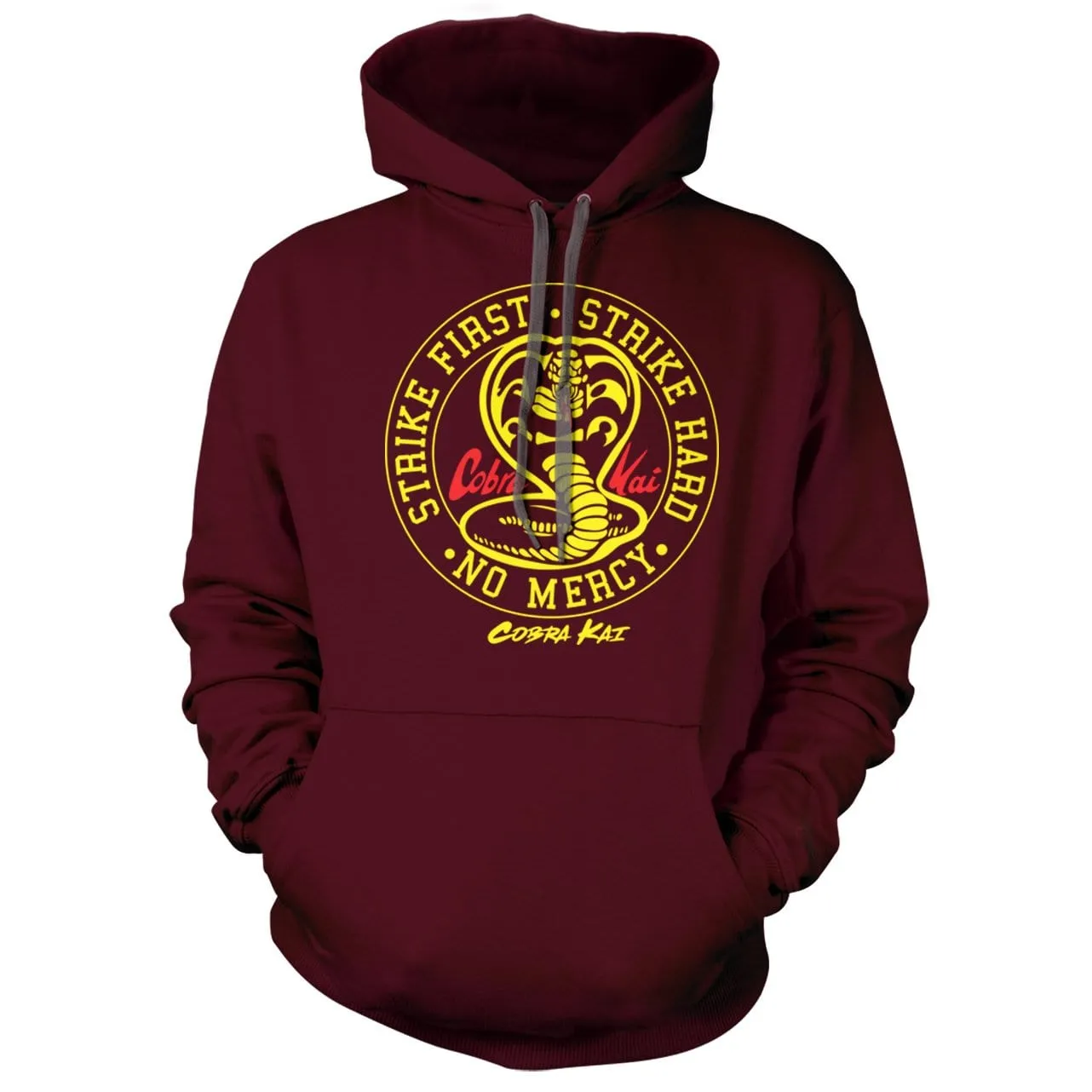 Cobra Kai Strike First Strike Hard Hoodie