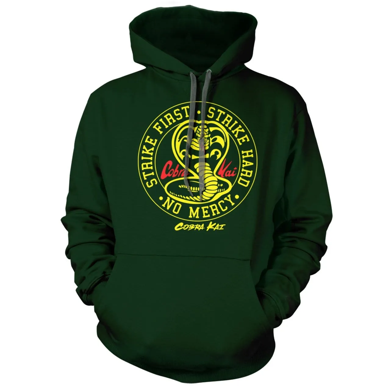 Cobra Kai Strike First Strike Hard Hoodie