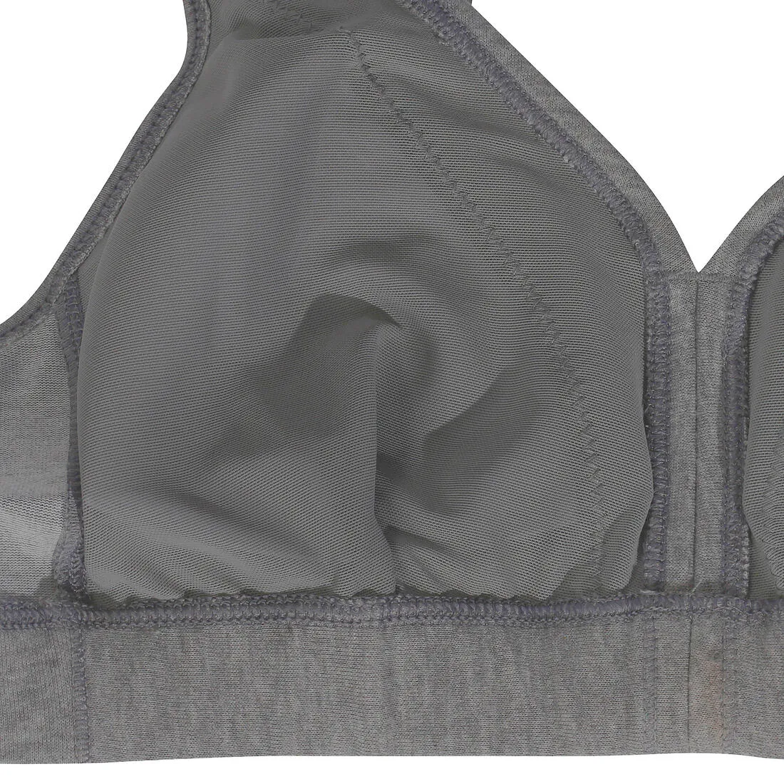 Comfort   Women's Padded Sports Bra - Grey