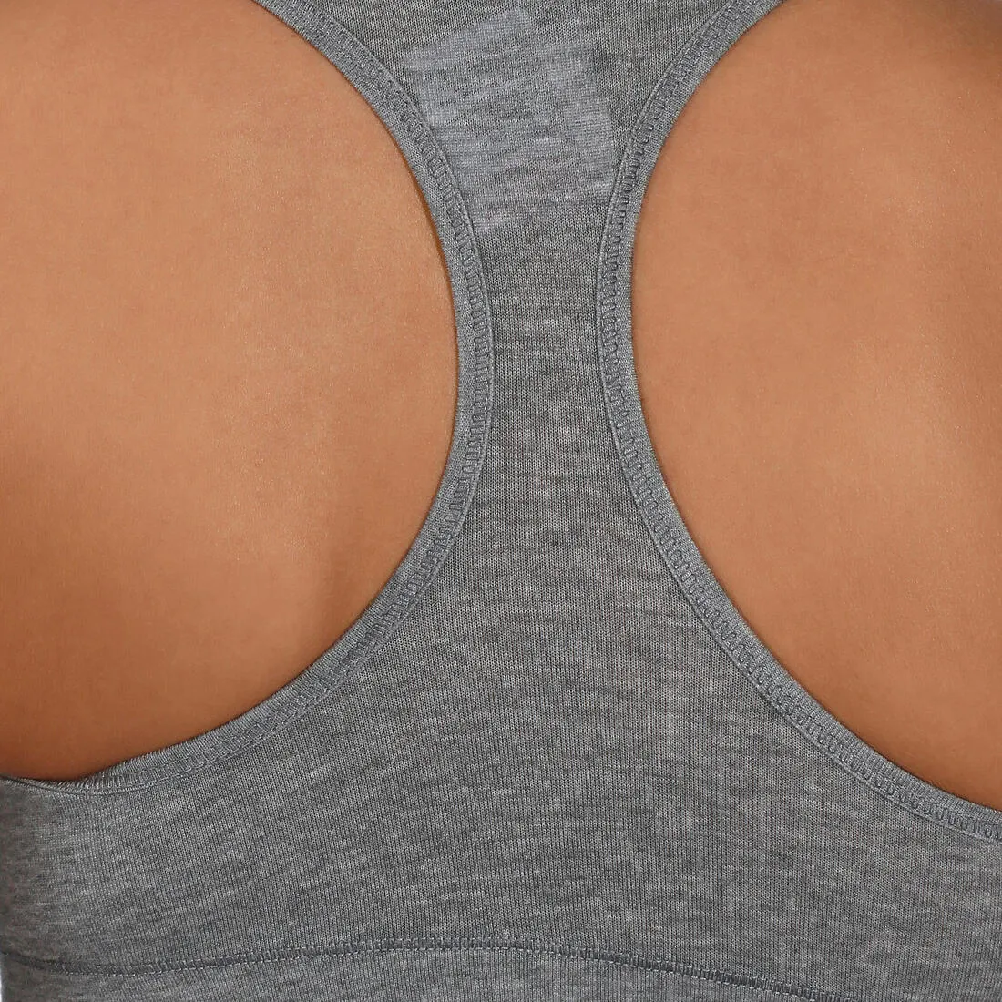 Comfort   Women's Padded Sports Bra - Grey