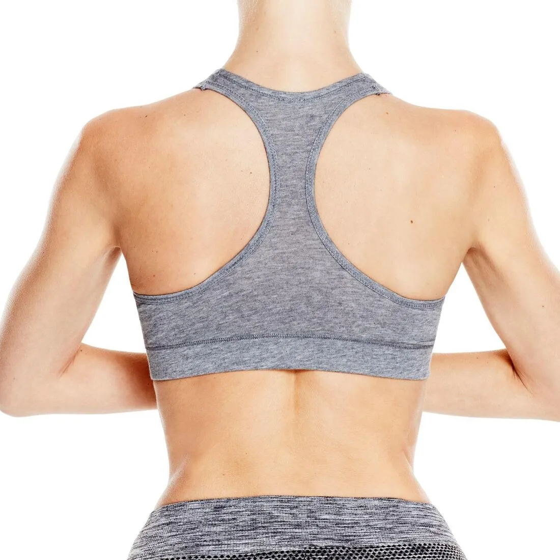 Comfort   Women's Padded Sports Bra - Grey