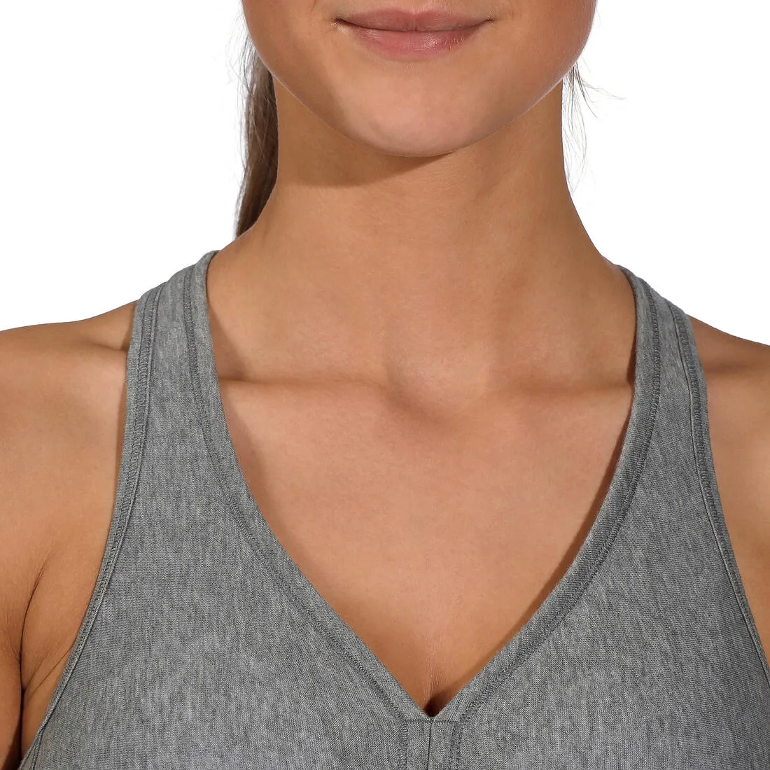 Comfort   Women's Padded Sports Bra - Grey