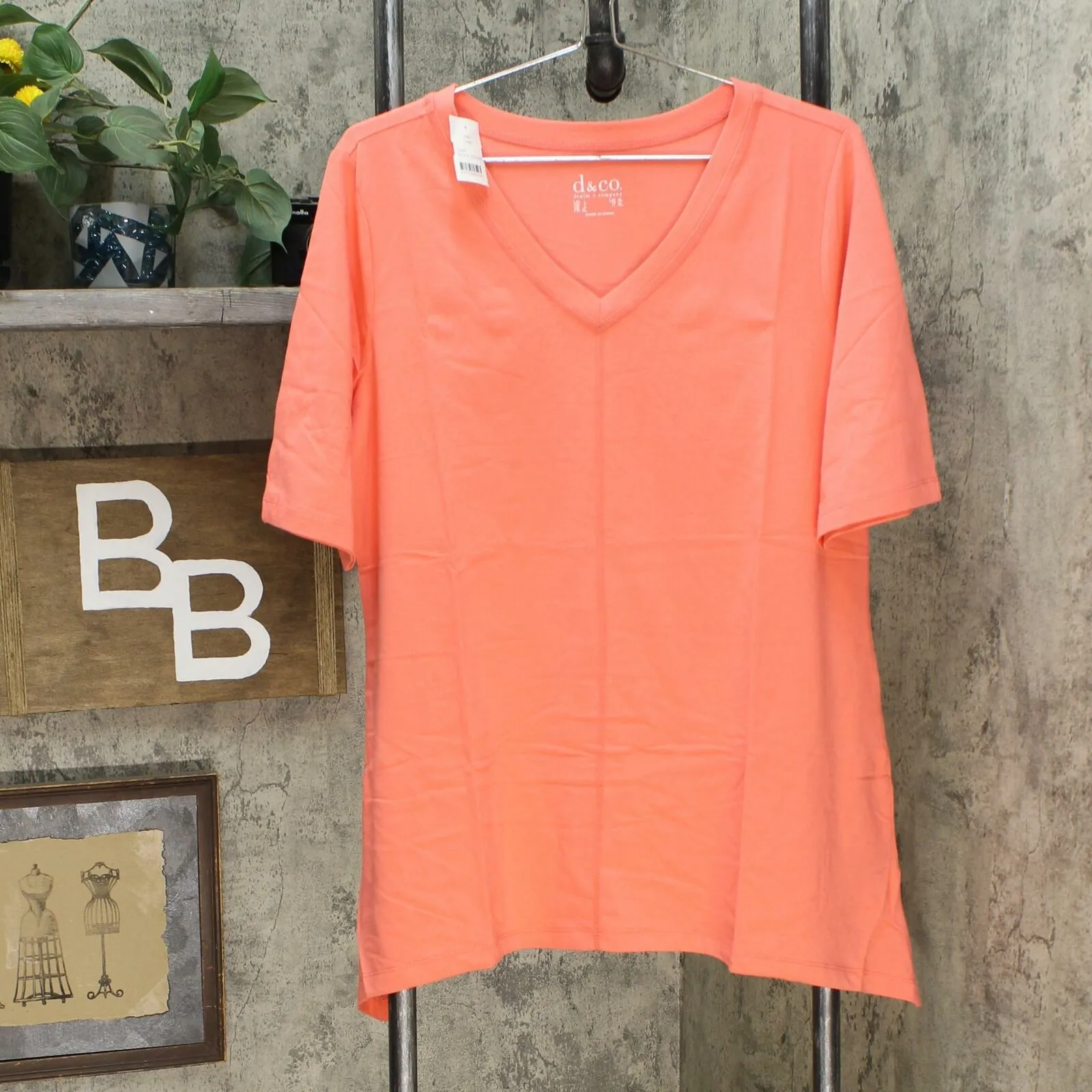 Denim & Co. Women's Perfect Jersey V-neck Trapeze Hem Knit Top