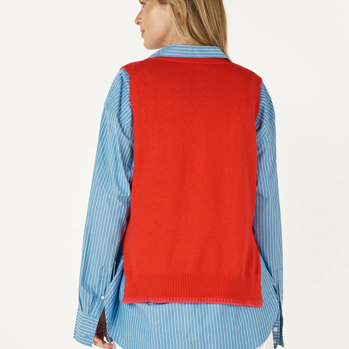 Essential Two Tone Vest - Red