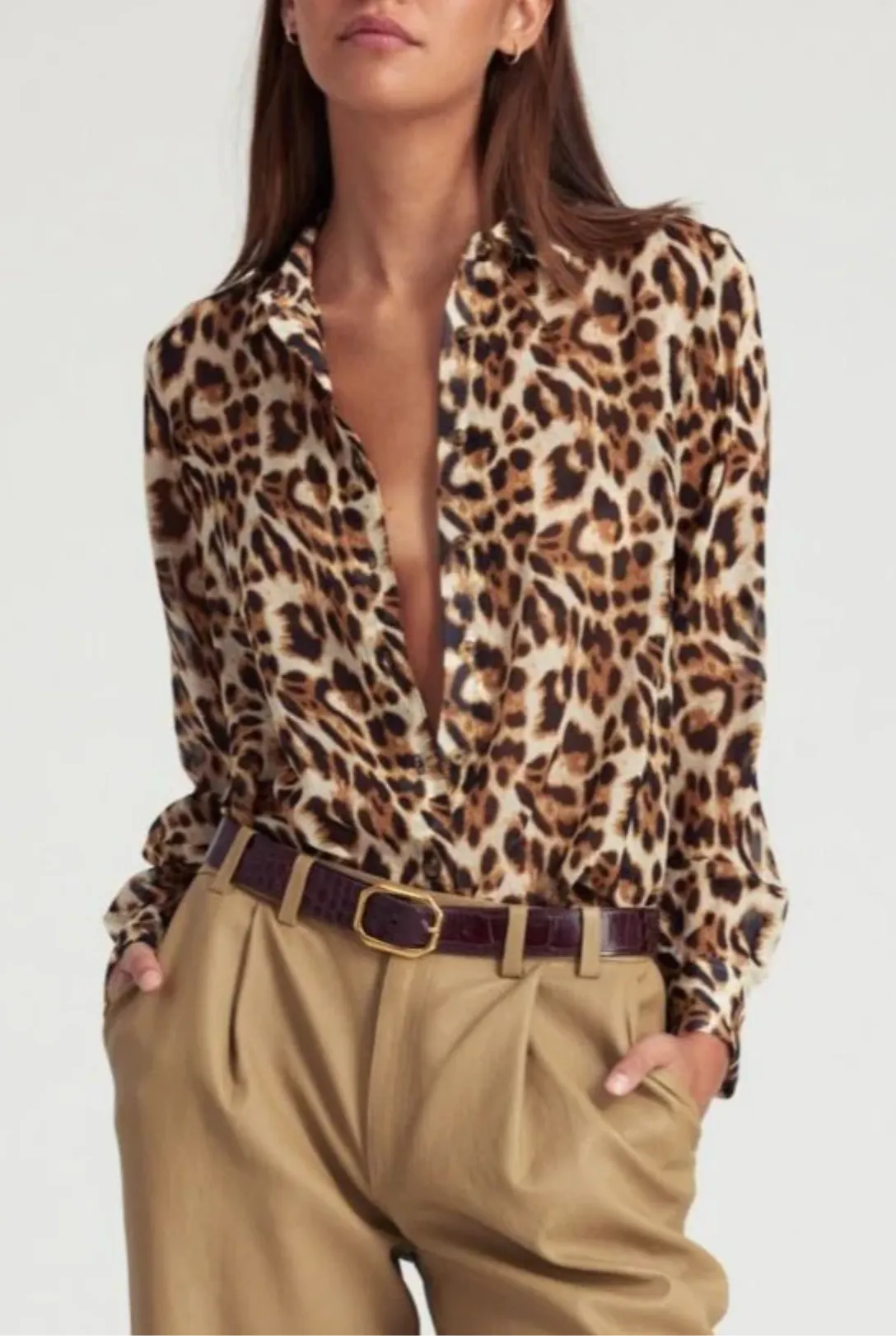 Fitted Button Up | Leopard