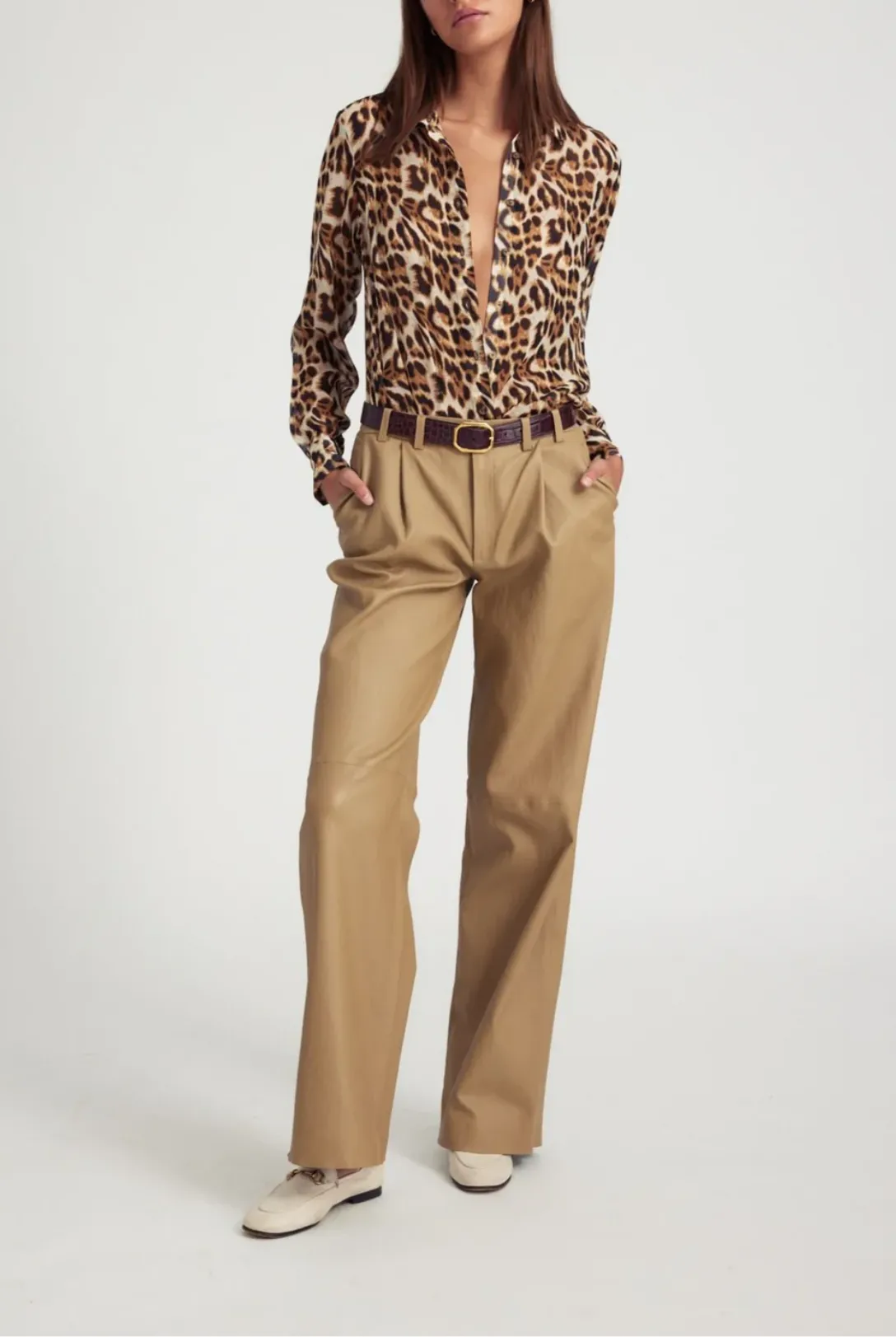 Fitted Button Up | Leopard