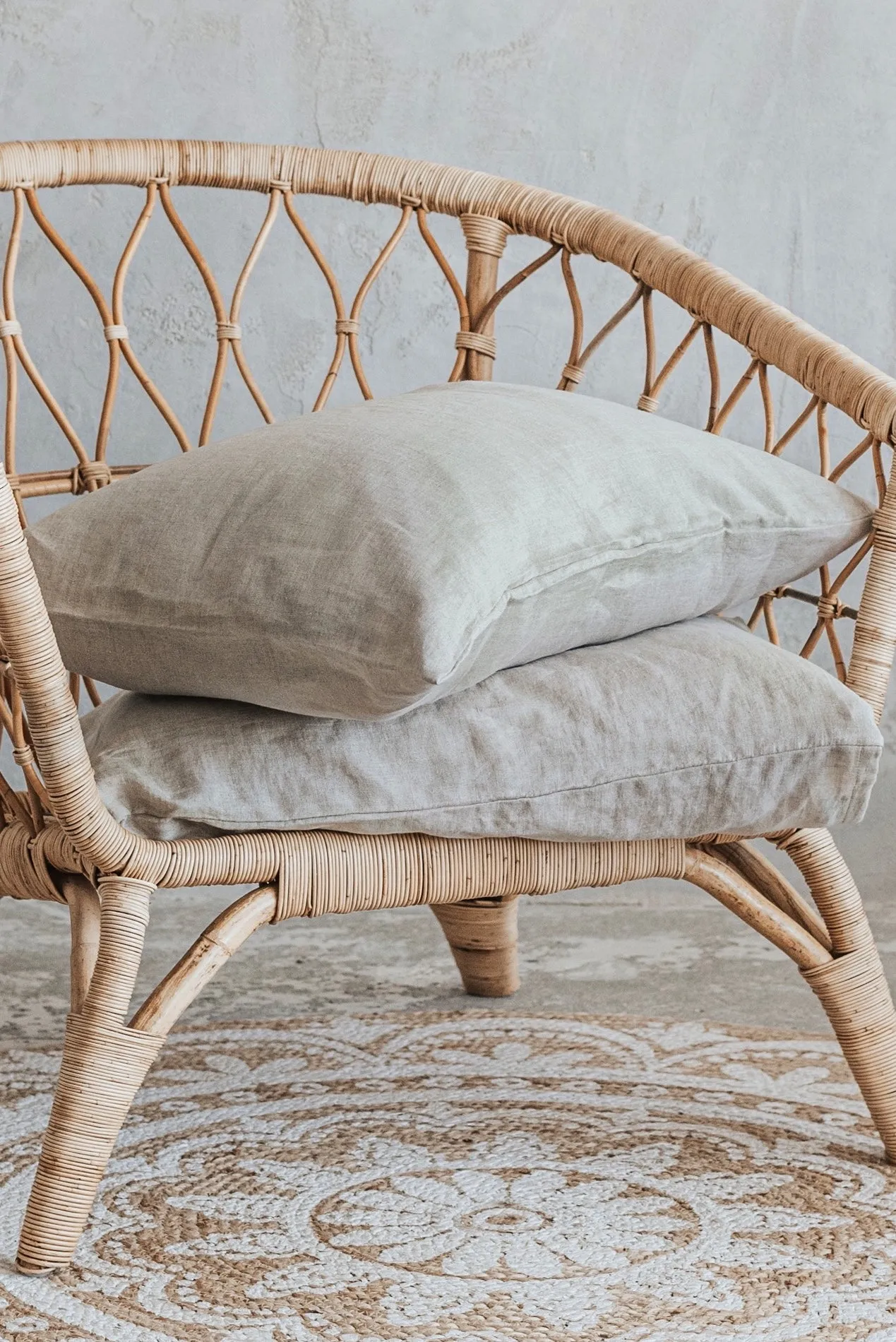 Fitted Sheet and Pillowcases Set - Natural