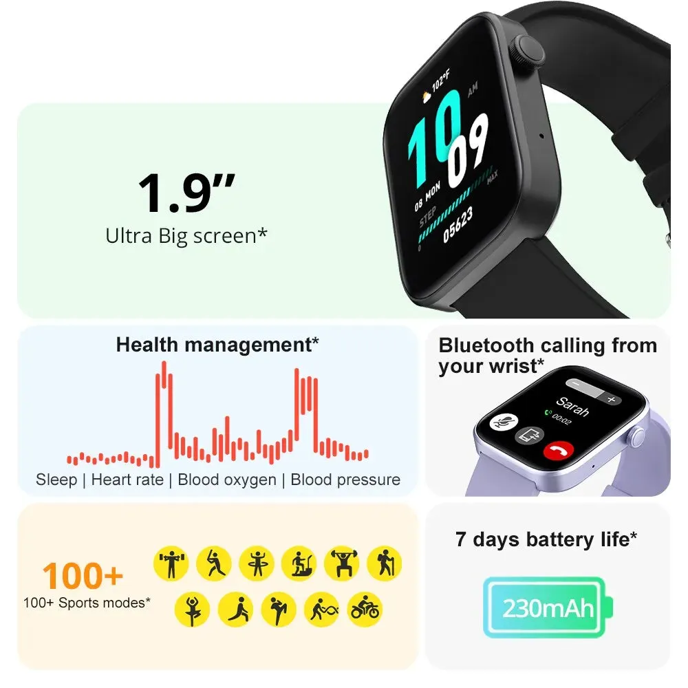 Full Screen Sport Heart Rate Blood Pressure Blood Oxygen Health Monitoring IP67 Waterproof Smart Watch Voice Call Smartwatch
