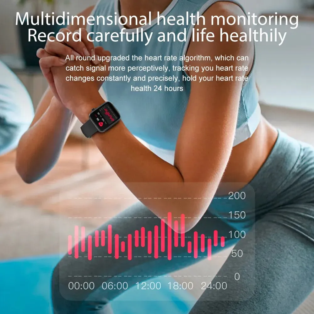Full Screen Sport Heart Rate Blood Pressure Blood Oxygen Health Monitoring IP67 Waterproof Smart Watch Voice Call Smartwatch