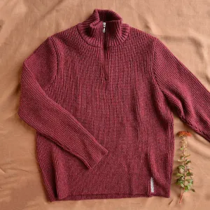 Men's Rib Knit Sweater - Recycled Organic Merino/Silk (S-XL)