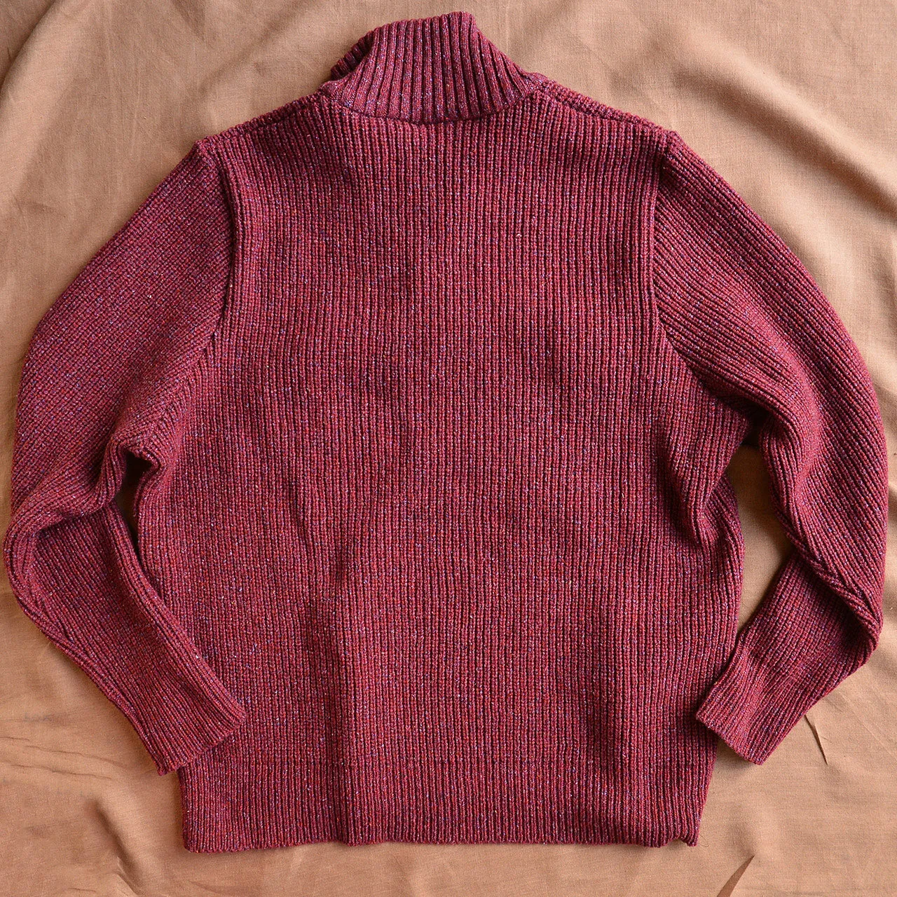 Men's Rib Knit Sweater - Recycled Organic Merino/Silk (S-XL)