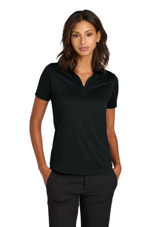 Mercer Mettle Women's Recharge Jersey Polo MM1021 Deep Black