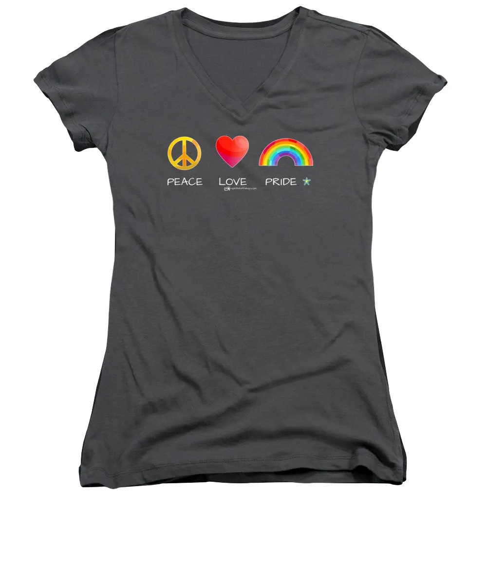 Peace Love And Pride - Women's V-Neck