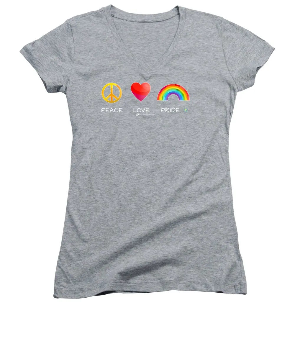 Peace Love And Pride - Women's V-Neck