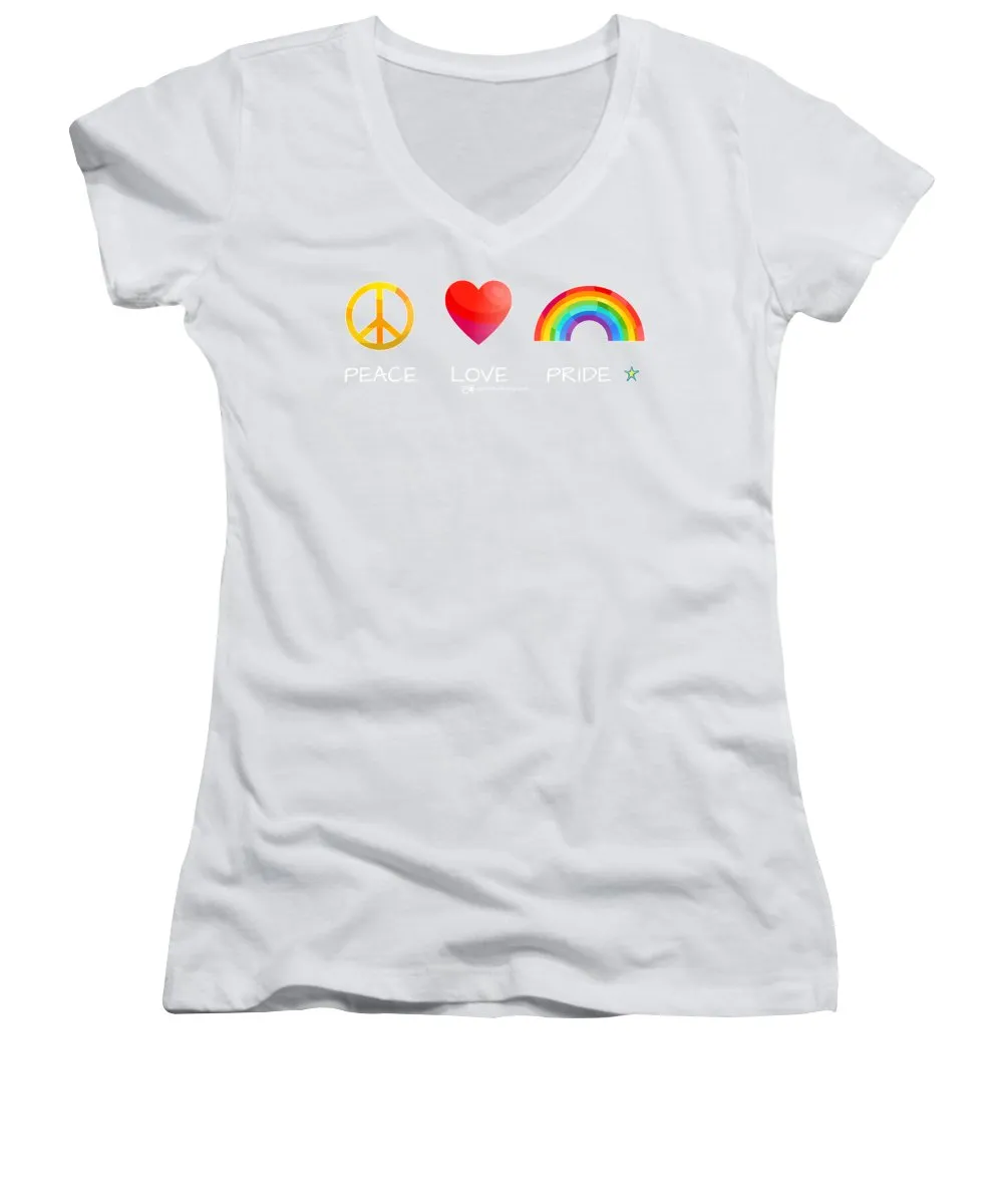 Peace Love And Pride - Women's V-Neck