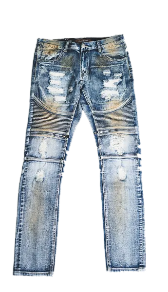 Pete Biker Denim (Blue Vintage)