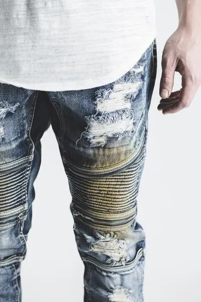 Pete Biker Denim (Blue Vintage)