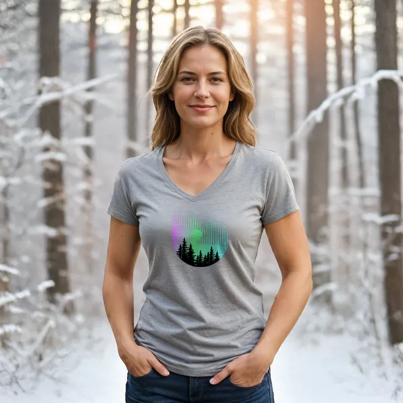 "Northern Lights" Women's V-Neck