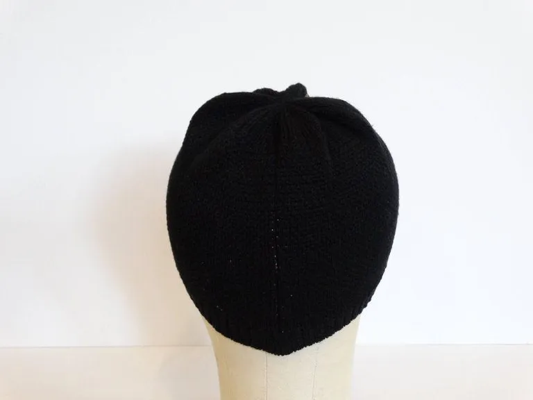 Rare 1970s Yves Saint Laurent Knitted Peacock Beanie