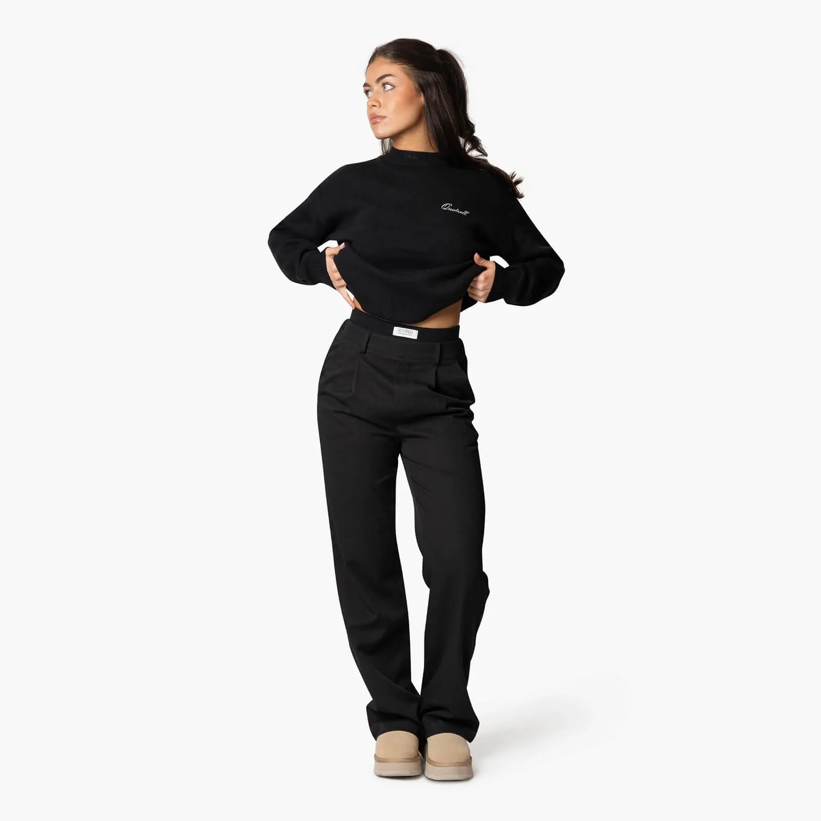 RENO KNITTED SWEATER | BLACK