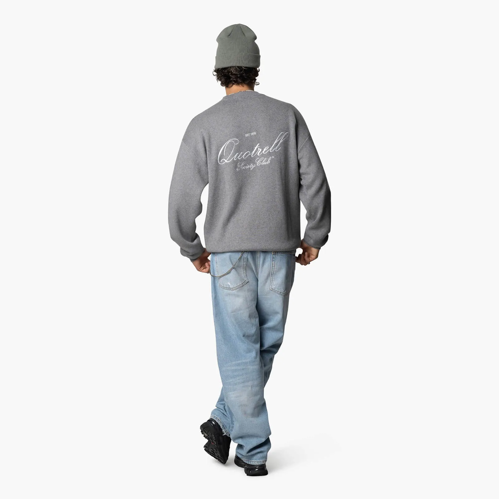 RENO KNITTED SWEATER | GREY MELEE