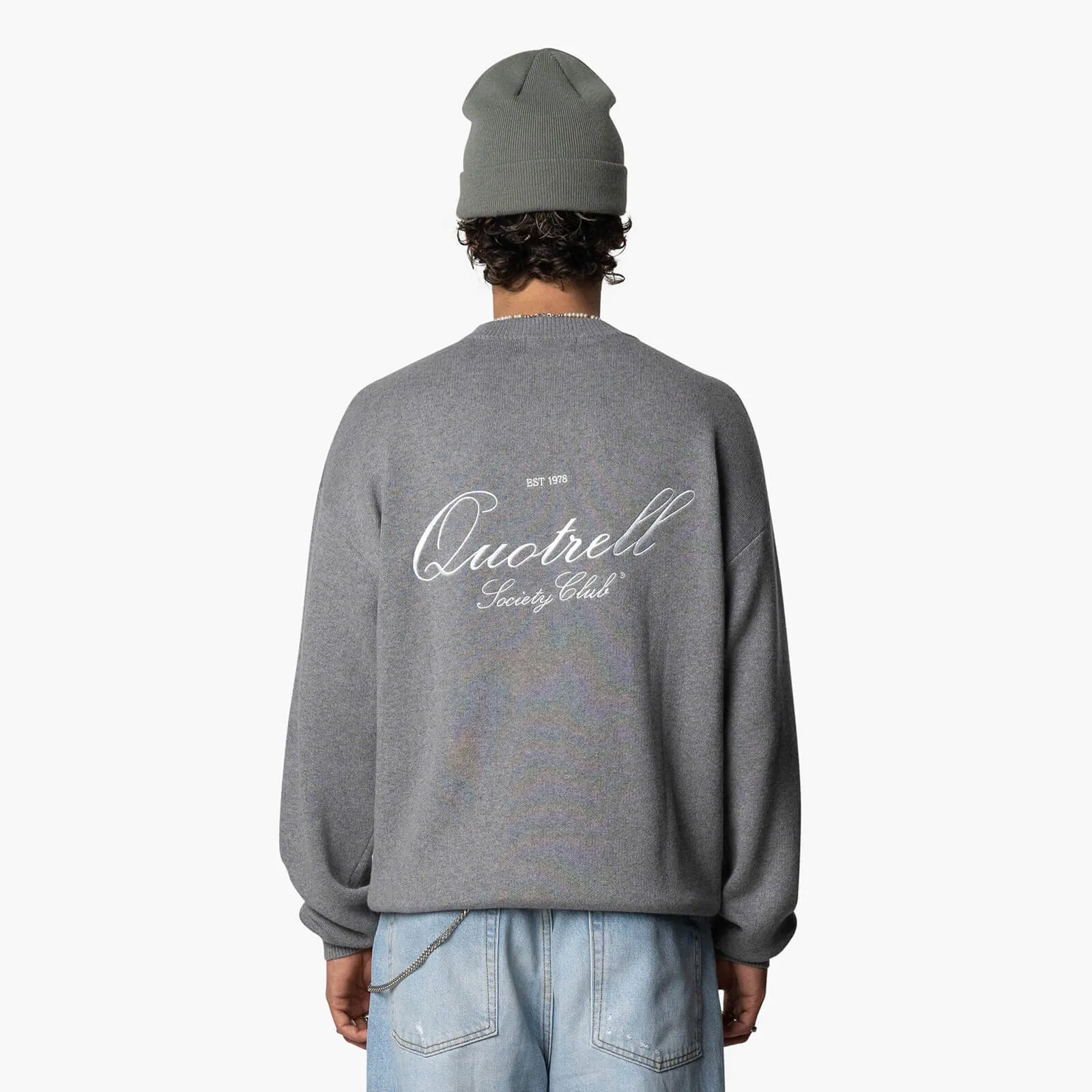RENO KNITTED SWEATER | GREY MELEE