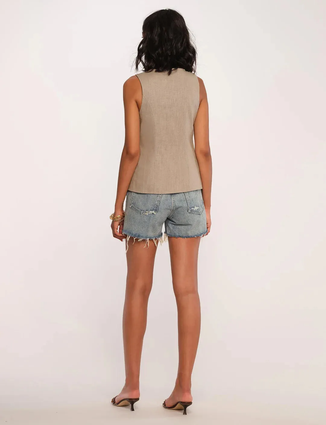 The Silvie Vest by Heartloom - Bark