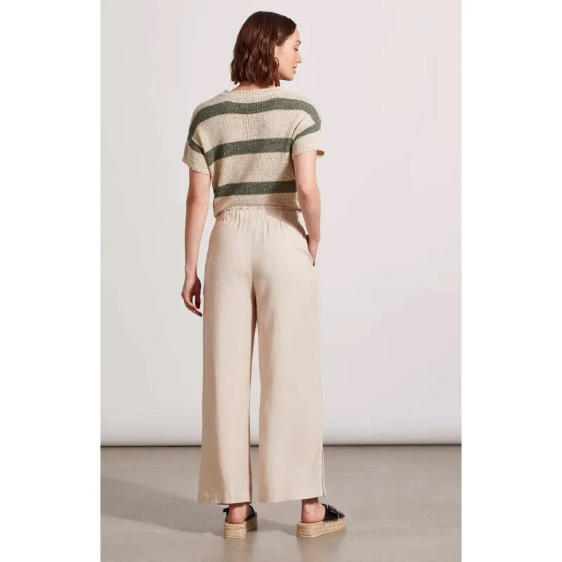 Tribal Pull-On Ankle Pant w/ Hem Vent & Buttons