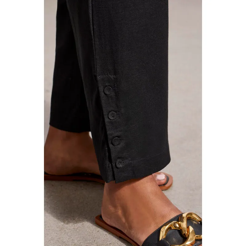 Tribal Pull-On Ankle Pant w/ Hem Vent & Buttons